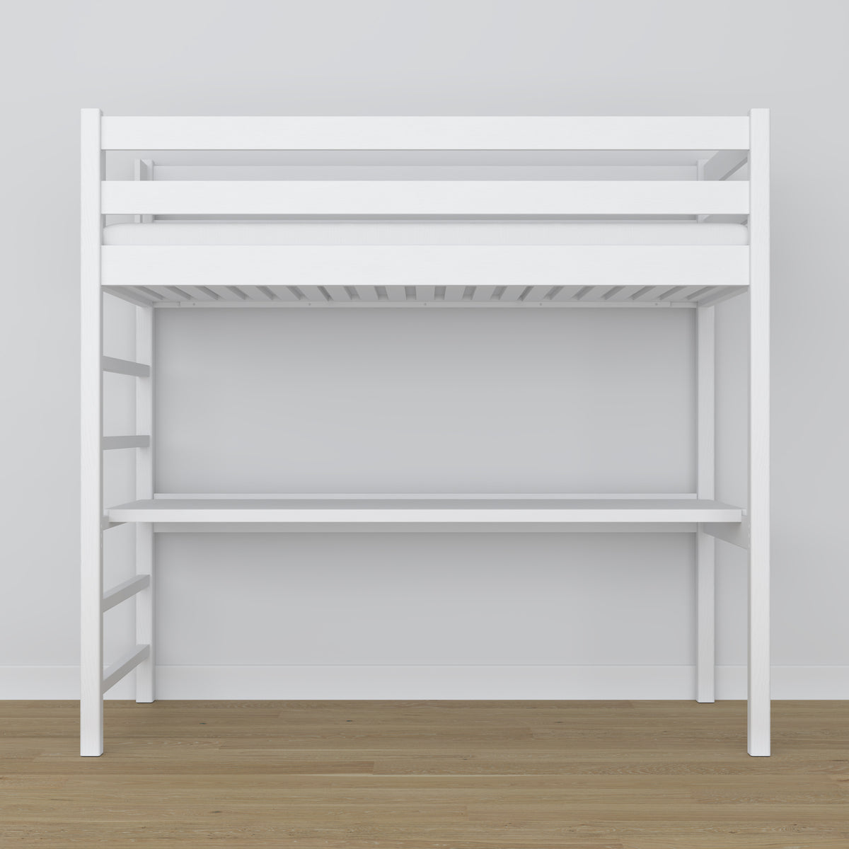 Loft Bed with Desk N01 RAL/NCS – Wooden, Color Matched to Your Interior, Nizio Home