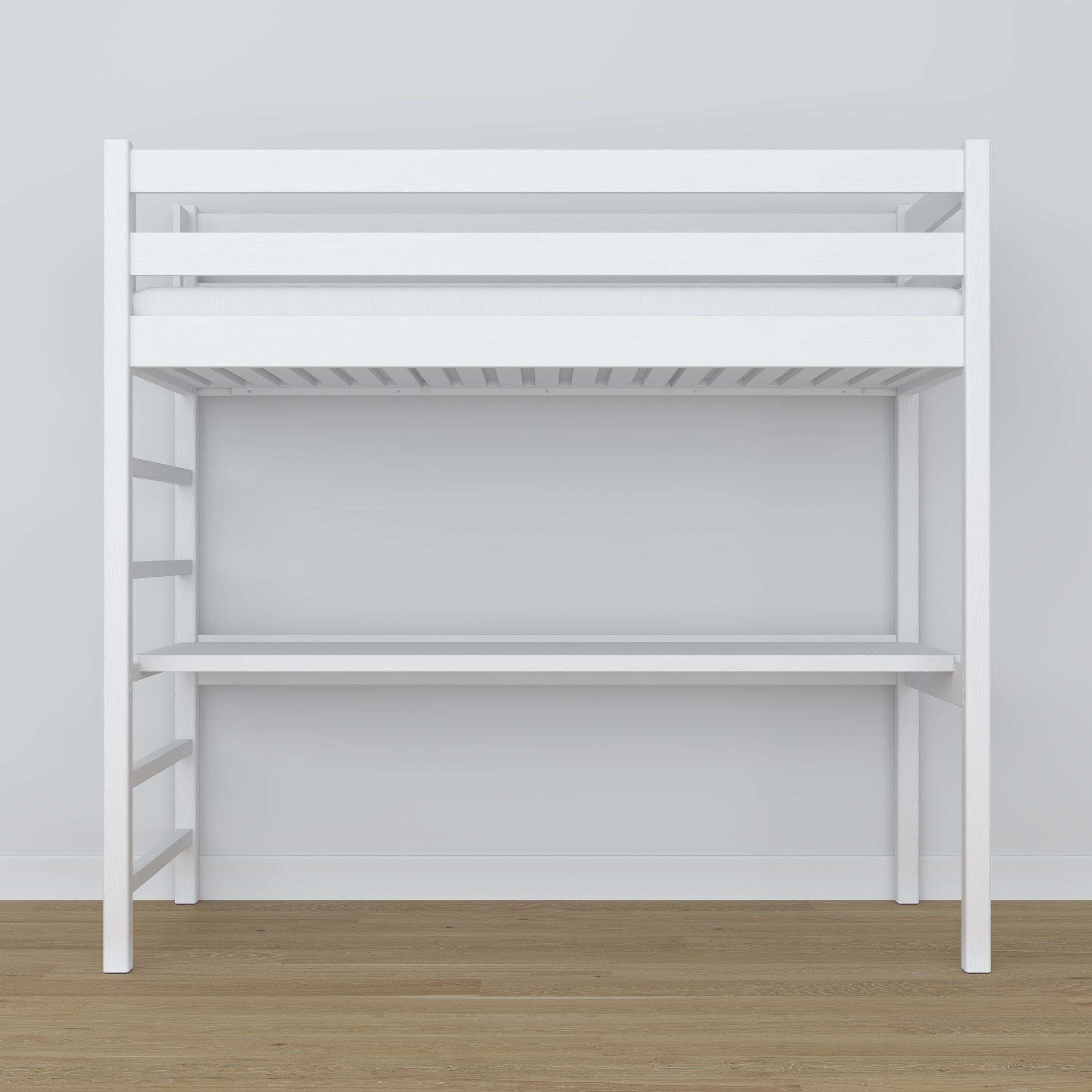 Loft Bed with Desk N01 RAL/NCS – Wooden, Color Matched to Your Interior, Nizio Home