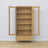 Vitrine 1S Eiche Natureiche im Wohnzimmer – skandinavische Einrichtung, Nizio