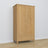 Oak wardrobe 2D1S Scandi oak natural