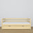 Clear pine sofa bed with mattress drawer made of wood – dimensions, Nizio