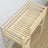 Hochbett mit Schreibtisch aus Holz Kiefer farblos – Details der Verbindungen und Leiter