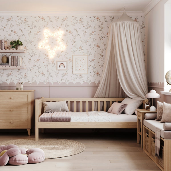 Łóżko sofa N03 dąb naturalny – widok z innej perspektywy, polskie meble