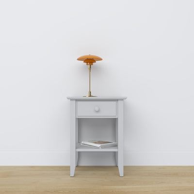 Wooden bedside table 1S N01 Scandi grey
