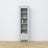 Vitrine mit Schublade Holz grau 57 cm – Wohnzimmer, skandinavischer Stil Nizio