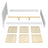 Wooden double bed with drawer N02 white
