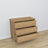 Oak chest of drawers 3S 105 Scandi oak natural