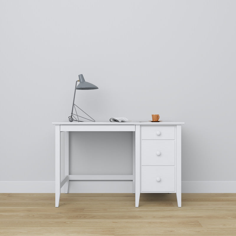 Schreibtisch 3S Scandi Holz in Wunschfarbe RAL/NCS – Massivholz, Nizio