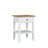 Wooden bedside table 1S N01 Scandi white / natural oak