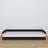 Wooden low bed N02 black / oak