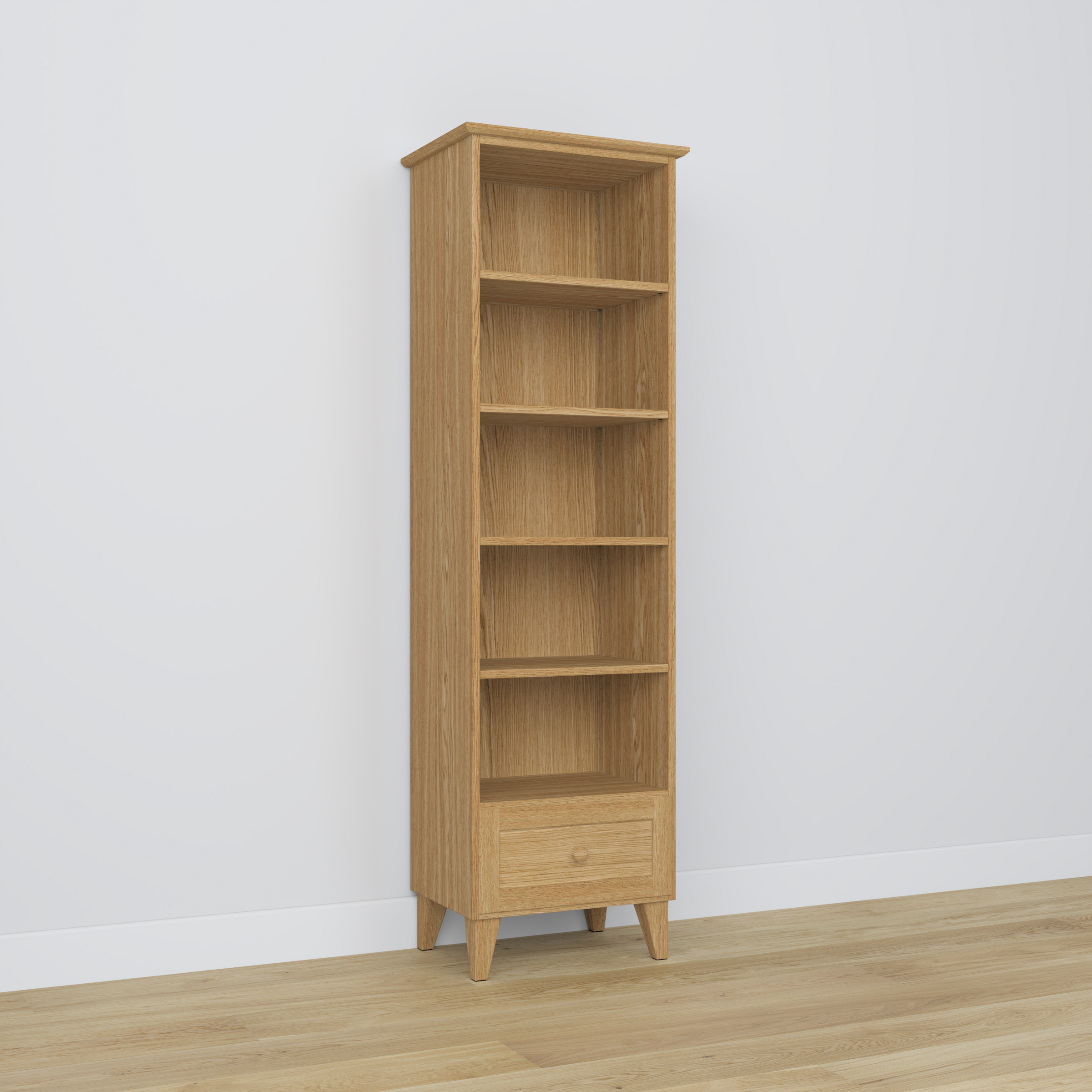 Eichenregal 1S 57 Scandi natürliche Eiche