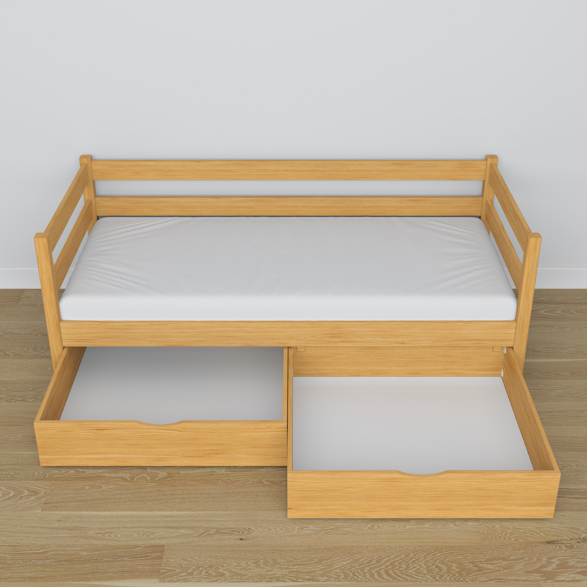 Łóżko sofa z szufladą N01 sosna naturalna – dodatkowy widok, szuflada