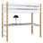 Hochbett mit Schreibtisch aus Holz weiß-eiche – Kinderzimmer, scandi Nizio