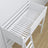 Loft bed white – wooden desk under the sleeping area, scandi children’s room