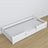 Wooden low bed N01 white