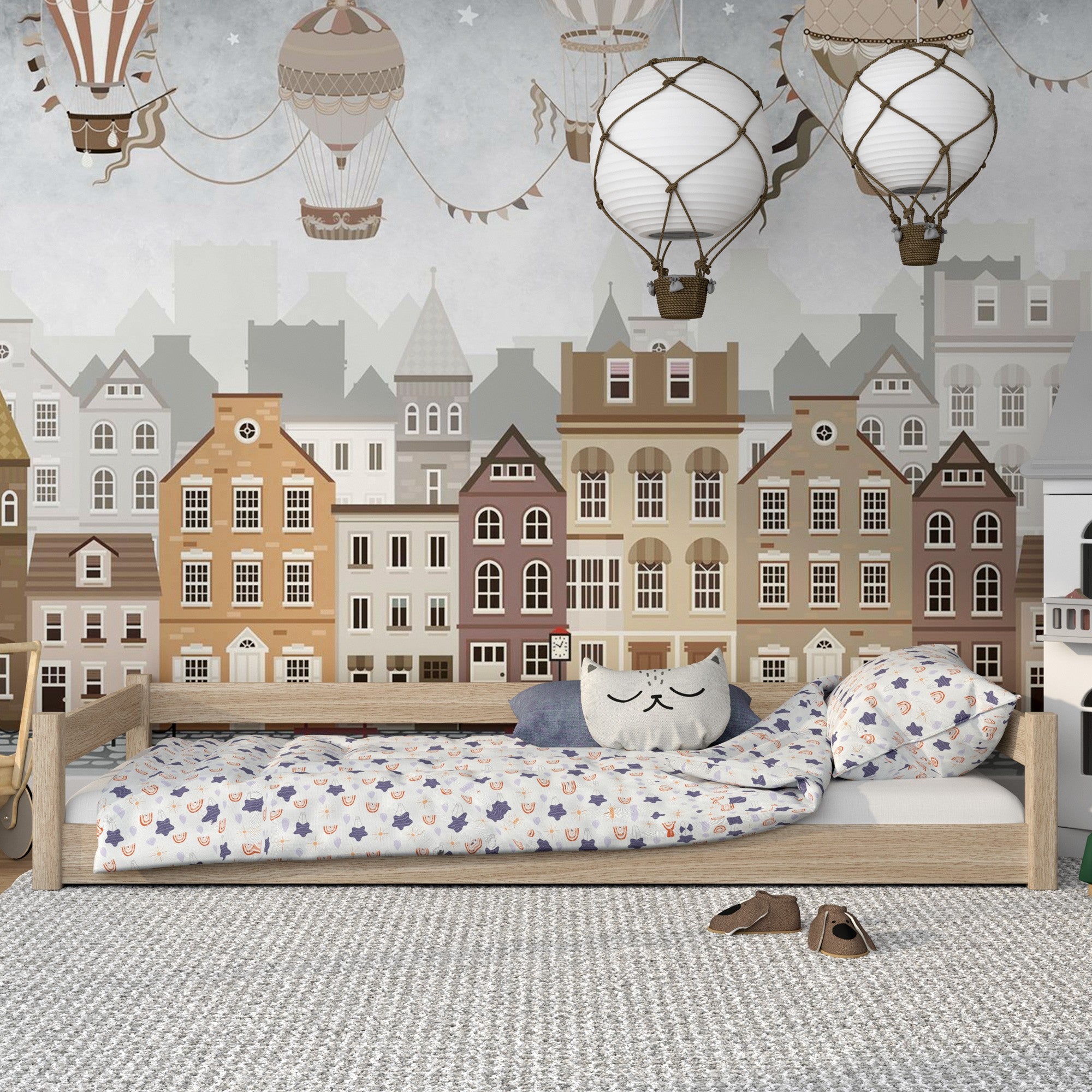 Oak low bed N02 oak bleached