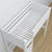 White Wooden Loft Bed with Desk – Ladder and Joint Details