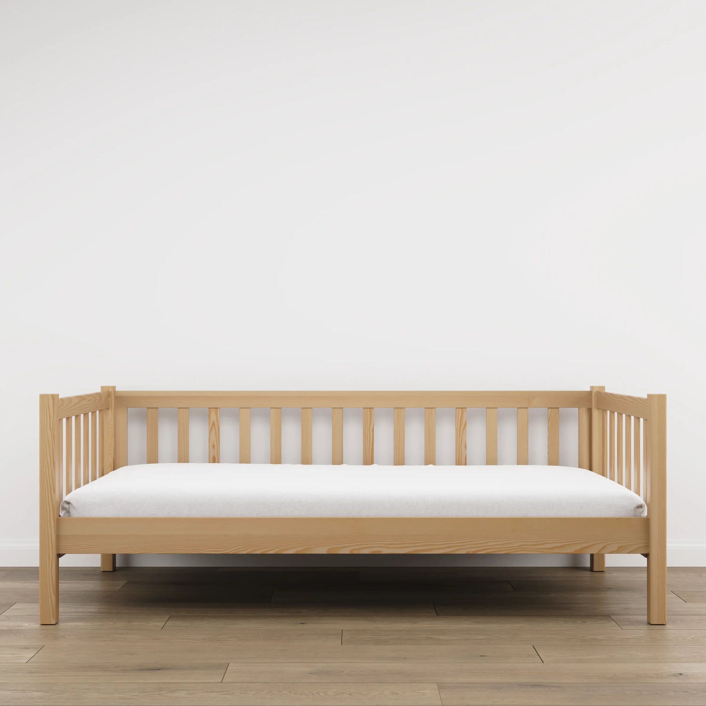 Łóżko sofa N03 sosna naturalna – dodatkowy widok, lite drewno sosnowe