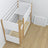 Etagenbett mit Schublade Weiß-Eiche aus Holz – skandinavisches Design, Nizio