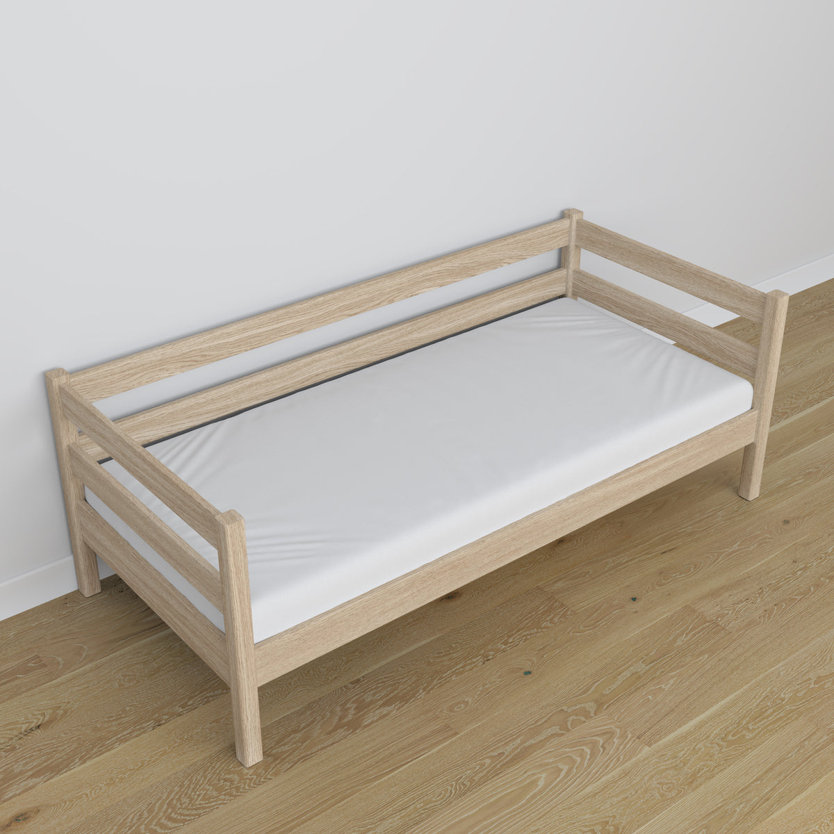 Łóżko sofa N01 dąb bielony – dodatkowy widok, polska produkcja