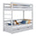 Etagenbett mit Schublade Holz Grau – Kinderzimmer, Massivholz, scandi