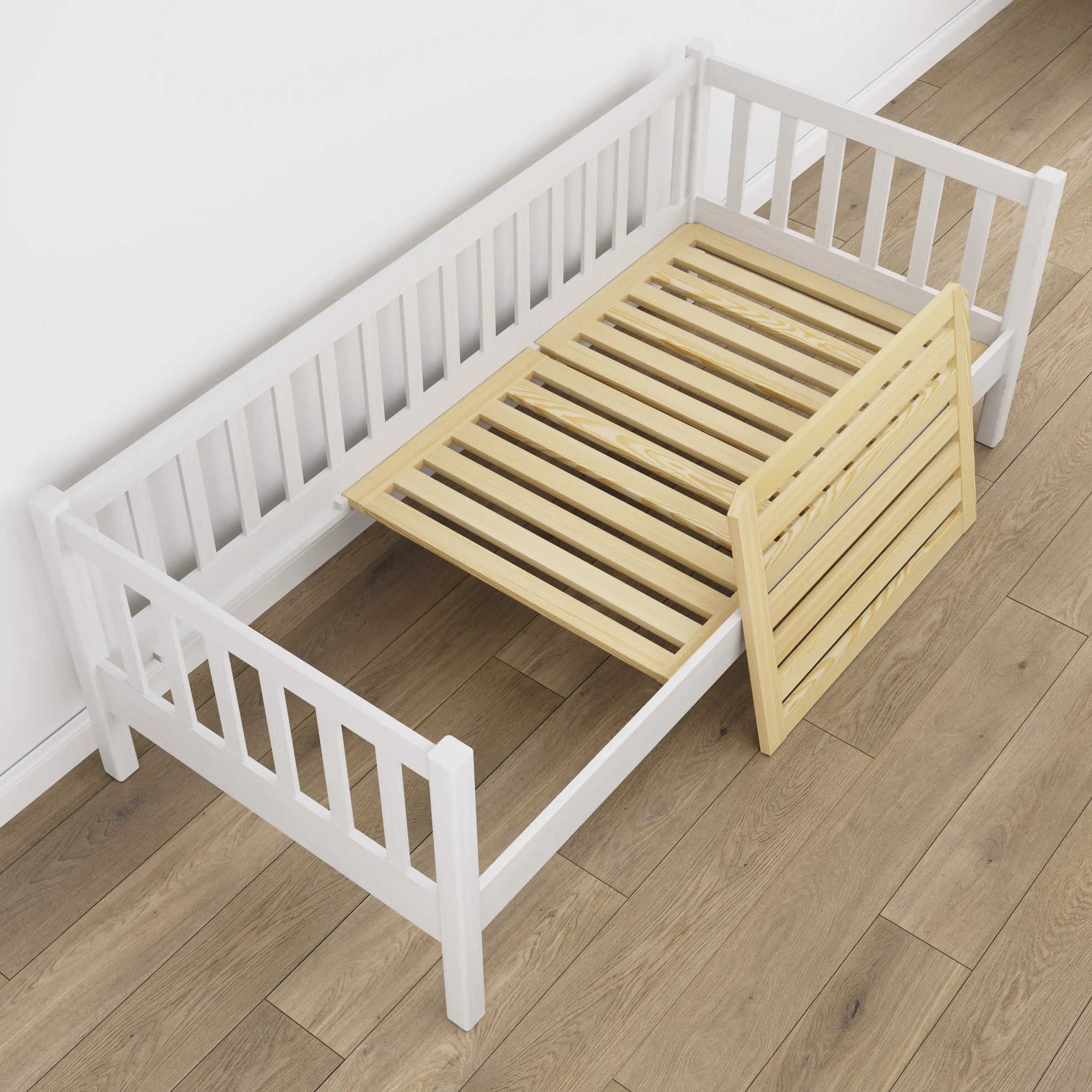 Łóżko sofa N03 biały – widok z innej perspektywy, polskie meble