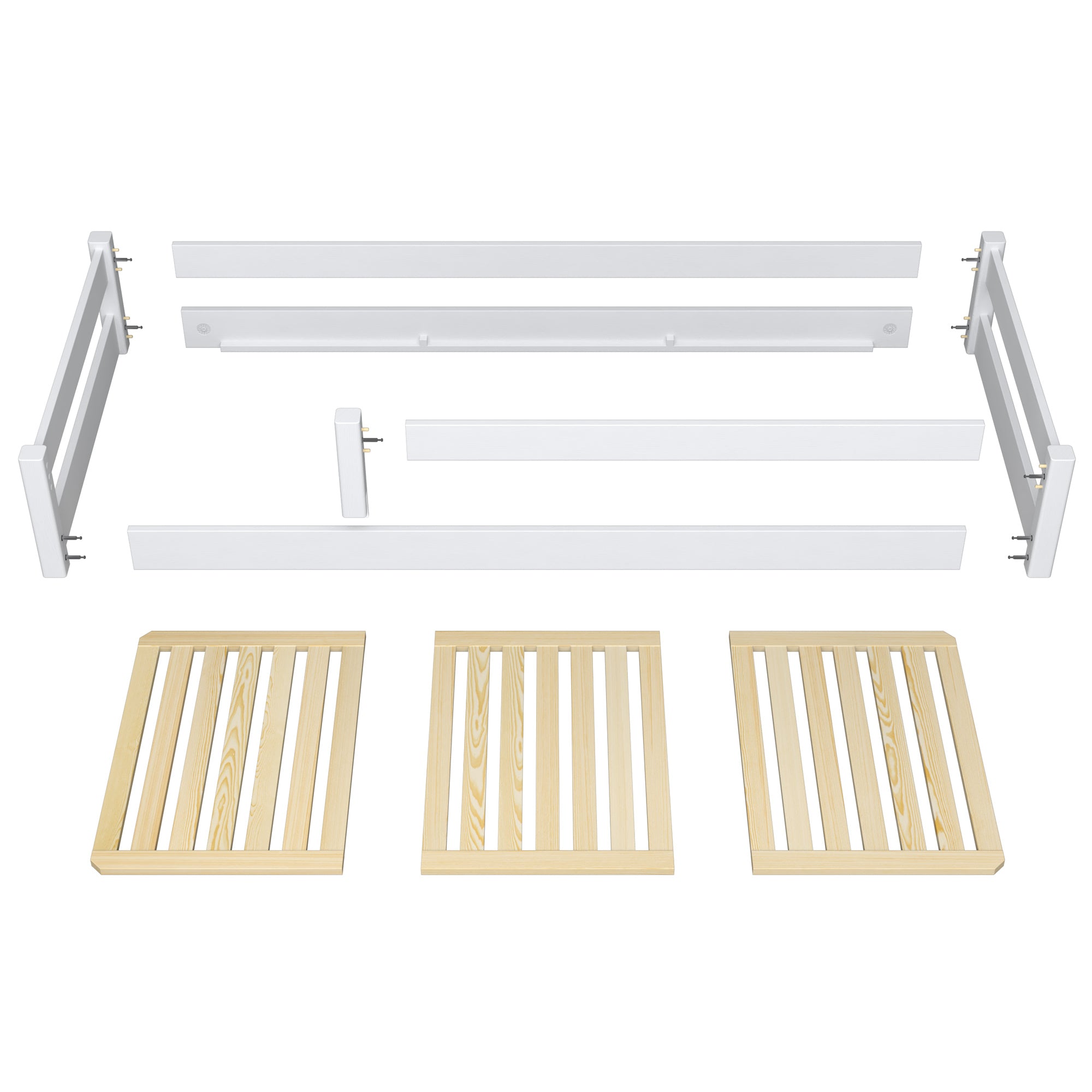Oak low bed N02 oak bleached