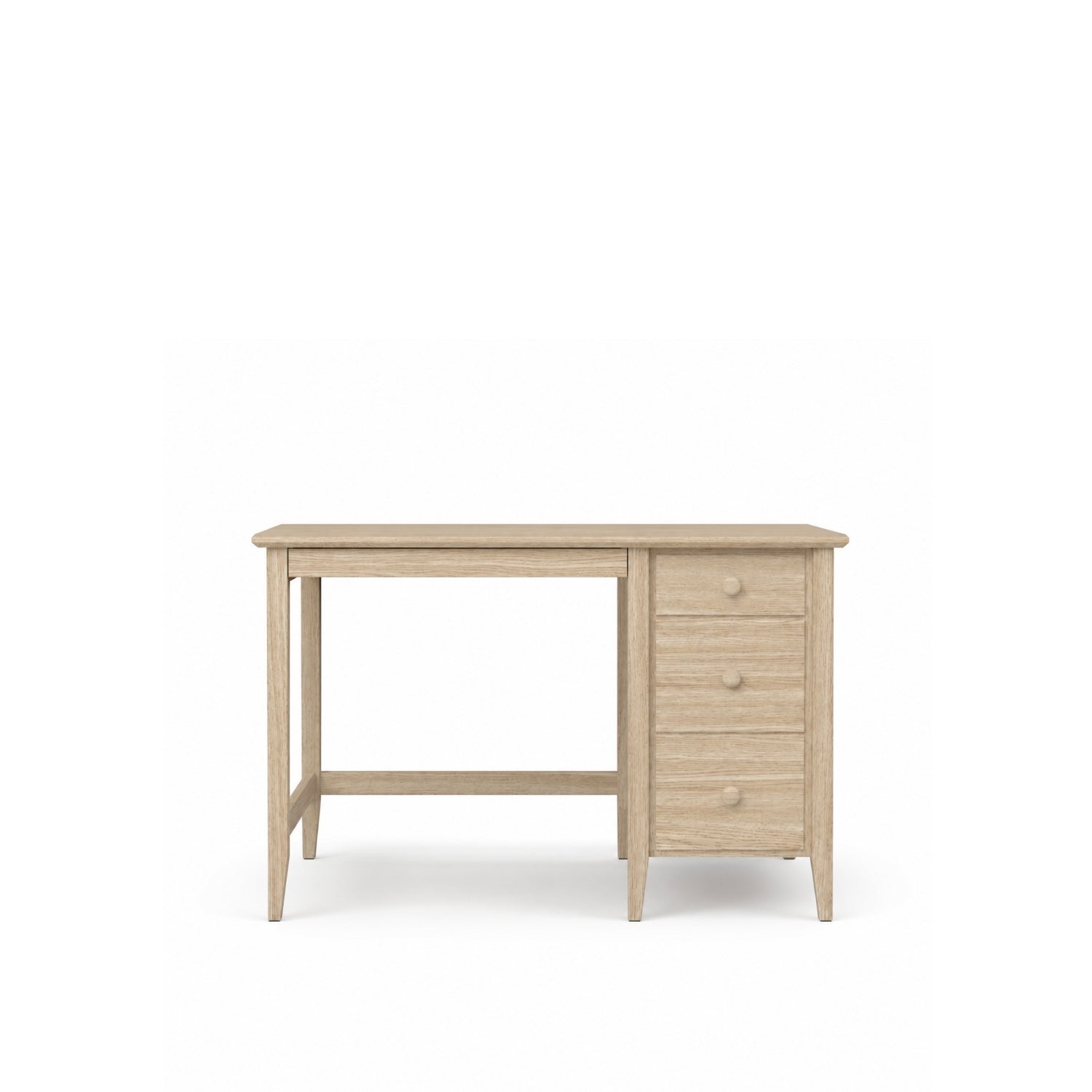 Schreibtisch mit 3 Schubladen Eichenholz Eiche gebleicht – Arbeitszimmer und Jugendzimmer, scandi