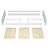 Wooden low bed N01 white