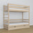 Etagenbett mit Schublade gebleichte Eiche aus Eichenholz – skandinavisches Design, Nizio
