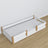 Wooden low bed N01 white / oak