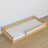 Wooden low bed N02 natural pine