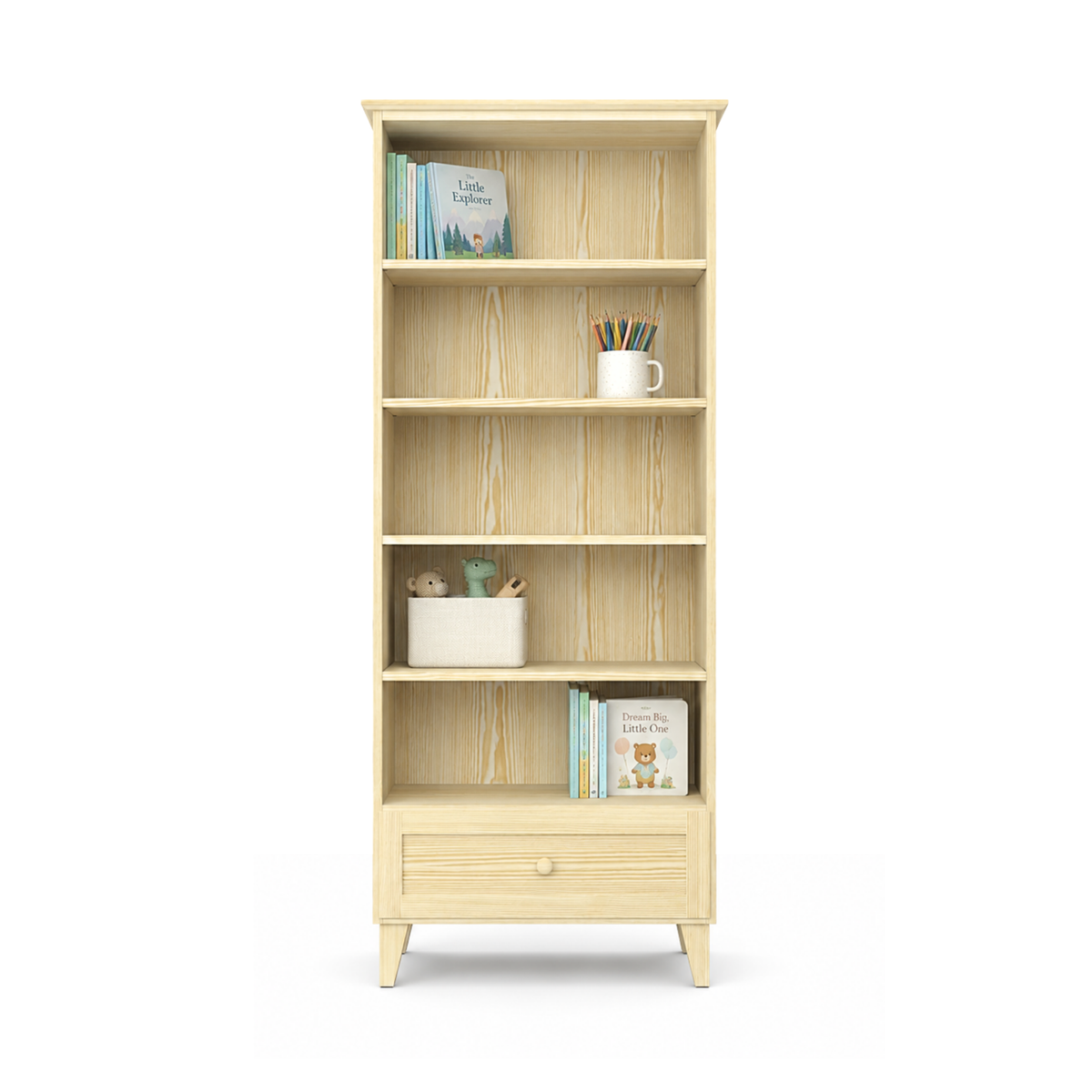 Pine shelf 1S 80 Scandi clear pine