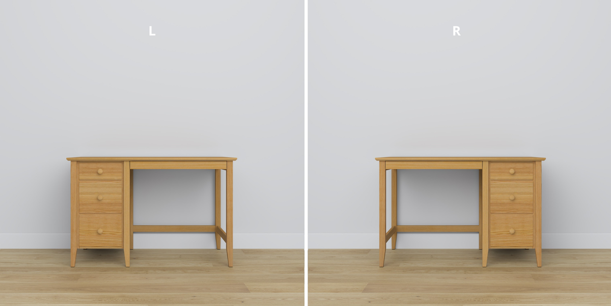 Schreibtisch 3S Kiefer Kiefer natur im Arbeitszimmer – skandinavische Einrichtung, Nizio