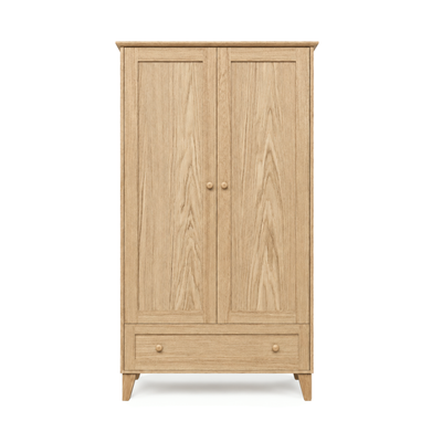 Eichenschrank 2D1S Scandi Eiche natur