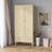 Kiefer Kleiderschrank 2D1S Scandi Kiefer farblos