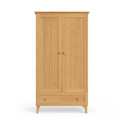 Kiefer Kleiderschrank 2D1S Scandi Kiefer natur