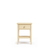 Pine bedside table 1S N01 Scandi clear pine