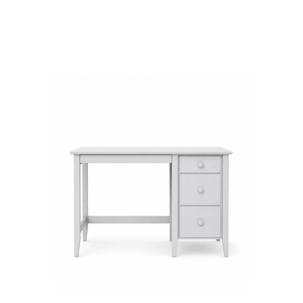 Schreibtisch mit 3 Schubladen Holz Grau – Arbeitszimmer und Jugendzimmer, scandi