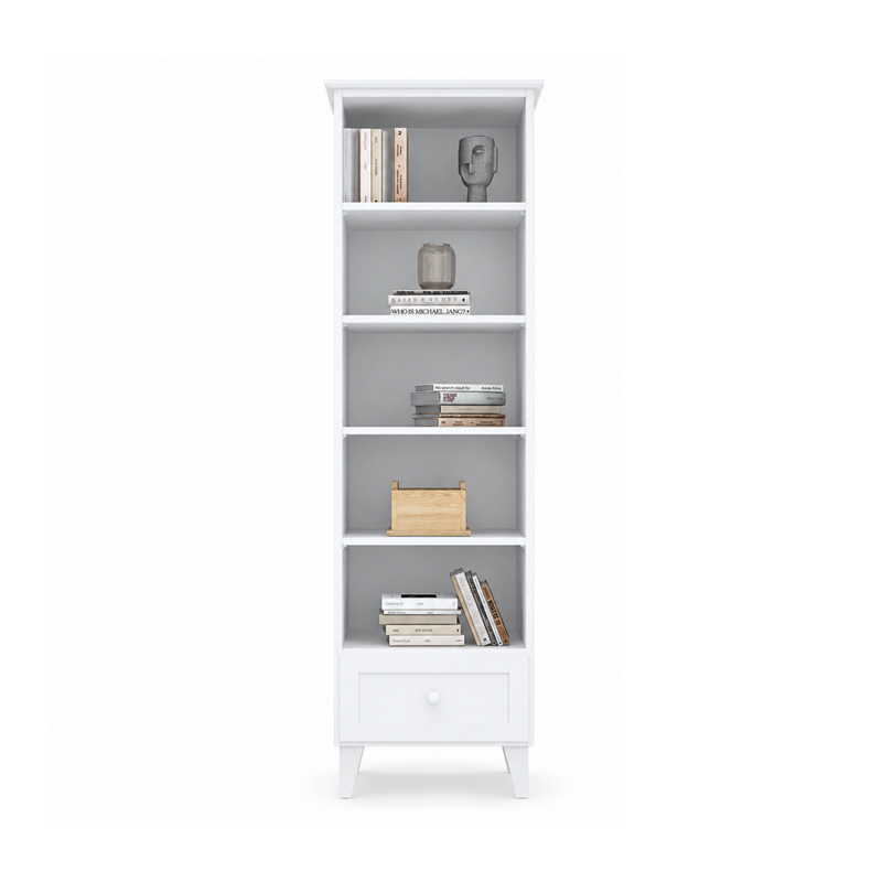 Holzregal 1S 57 Scandi weiß