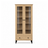 Oak display cabinet 1S 90 Scandi oak natural / black